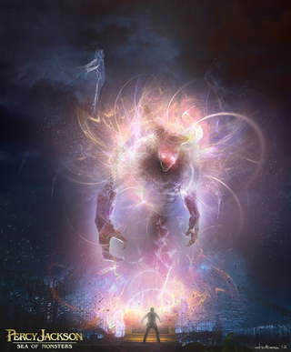 Illustration for article titled Concept art shows Percy Jackson's cyclops could have been way nastier